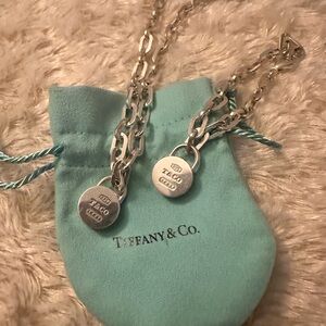 Tiffany and Co necklace and matching bracelet
